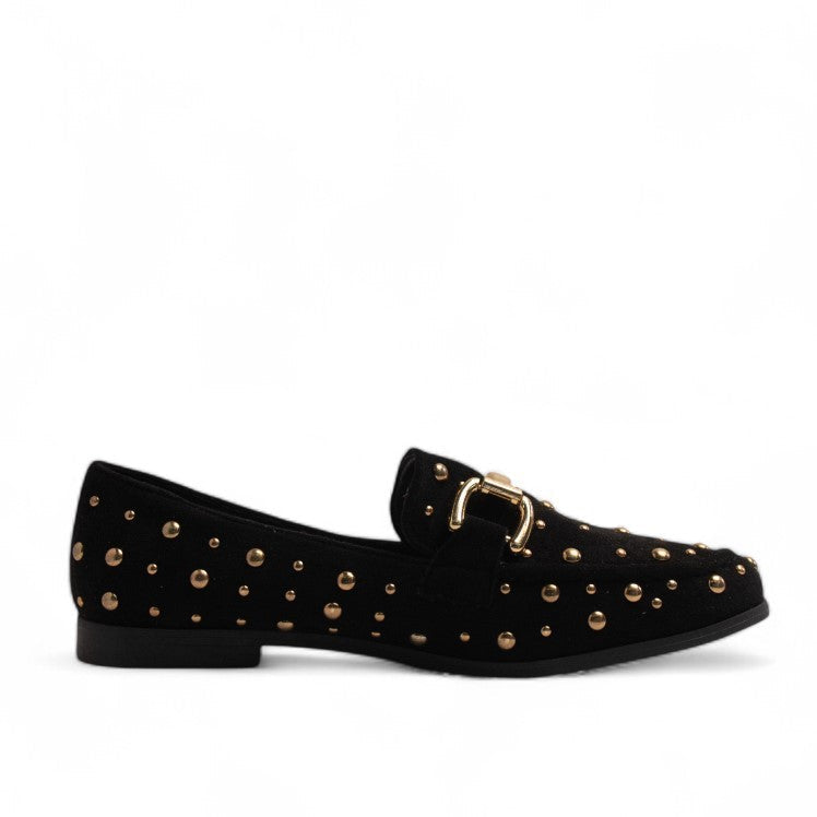 Europeon Union Women Black Chamois Shoes #3352