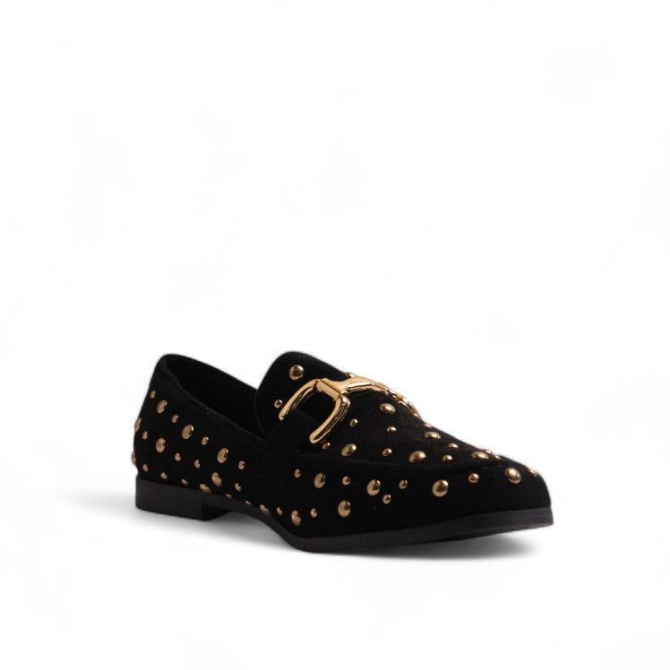Europeon Union Women Black Chamois Shoes #3352