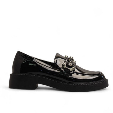 Europeon Union Women Black Vernis Leather Shoes #3364