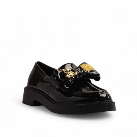 Europeon Union Women Black Vernis Leather Shoes #3365