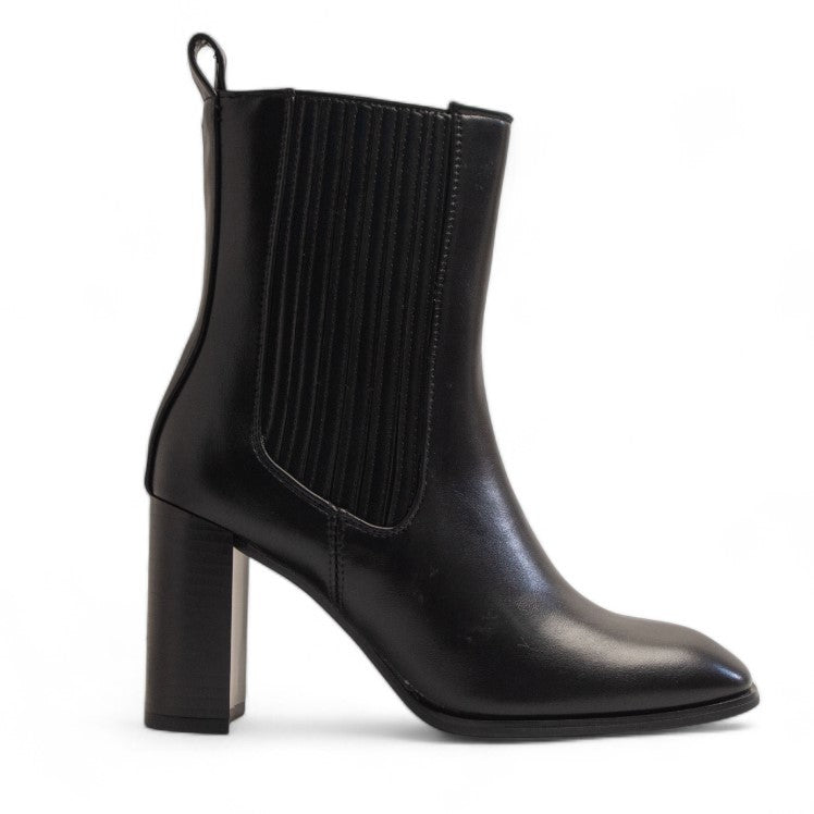 Europeon Union Women Black Leather Half Boot #3376