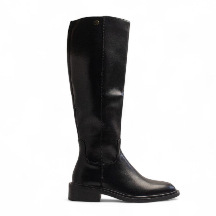 Europeon Union Women Black Leather Boot #3385