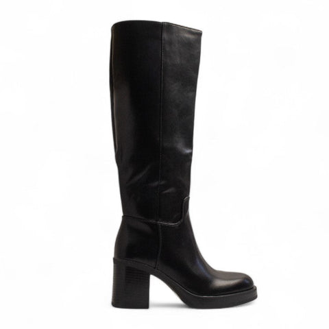 Europeon Union Women Black Leather Boot #3390