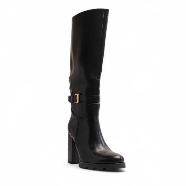 Europeon Union Women Black Leather Boot #3430