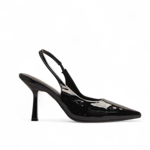 Europeon Union Women Black Vernis Leather Heels #3525