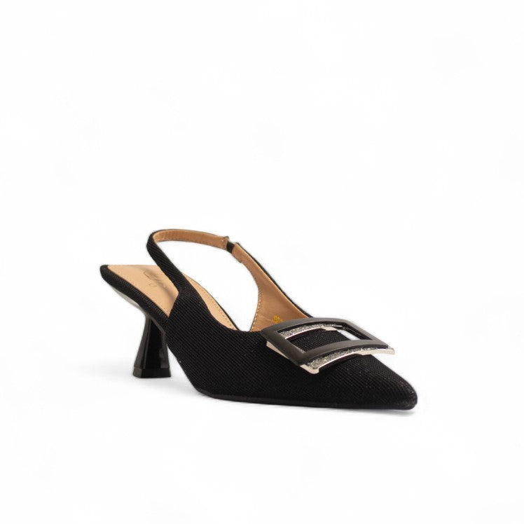 Europeon Union Women Black Satin Soiree #3528