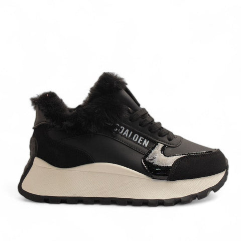 Europeon Union Women Black Leather Shoes #3545