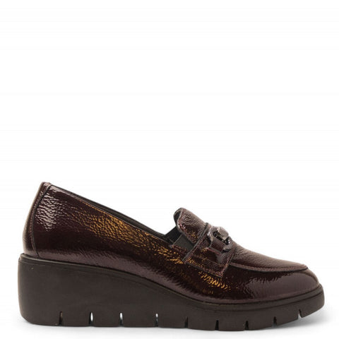Italian Women Maroon Vernis Leather Shoes #3590