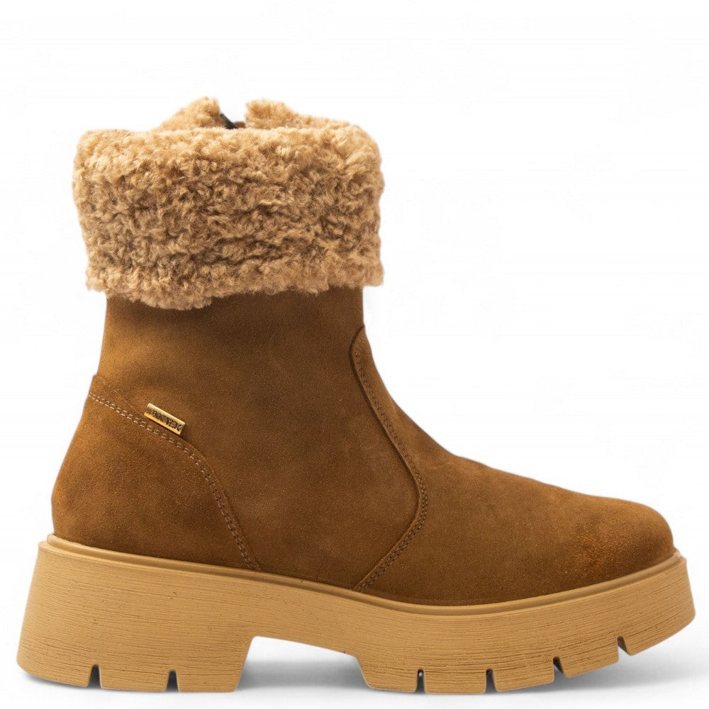 Italian Women Cafe Chamois Half Boot #3628