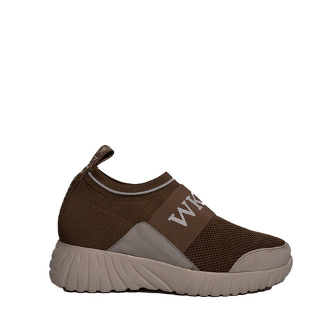 Spanish Women Beige Cloth Shoes #0362