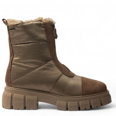 Italian Women Cafe N. Leather x Water Proof Half Boot #3633