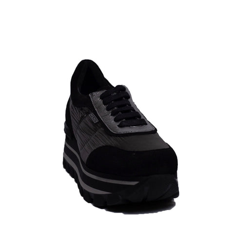 Spanish Women Black Chamois Shoes #0373