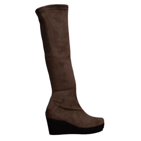 Spanish Women Beige Chamois Boots #0384
