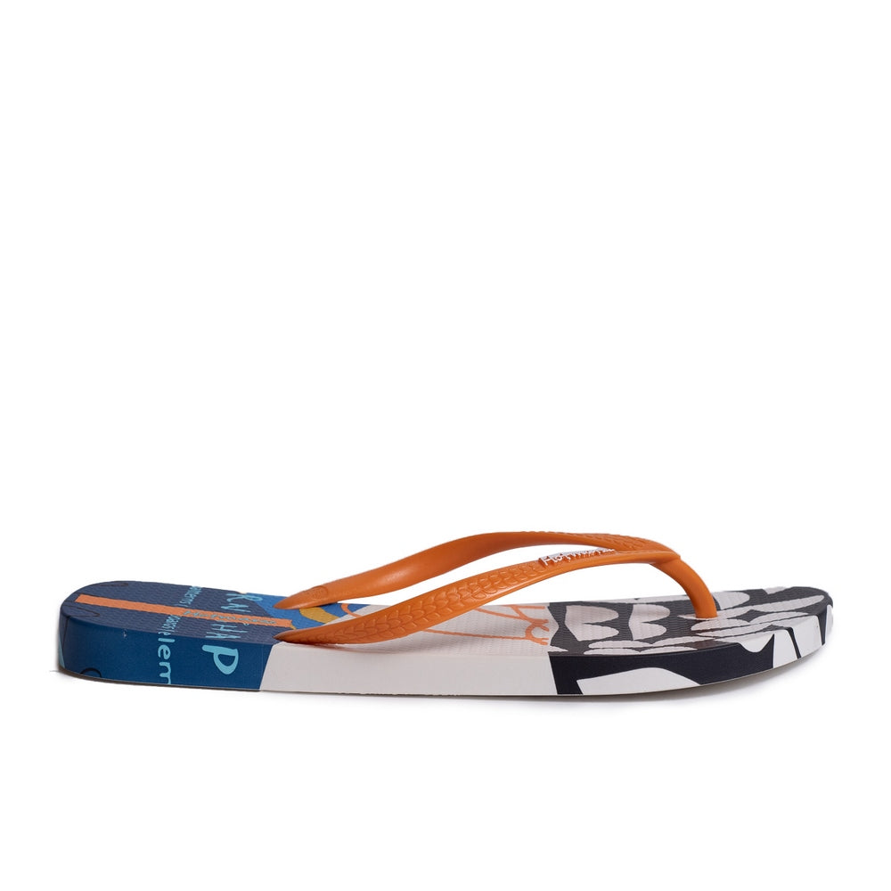 Women Orange Plastic Slipper #0410