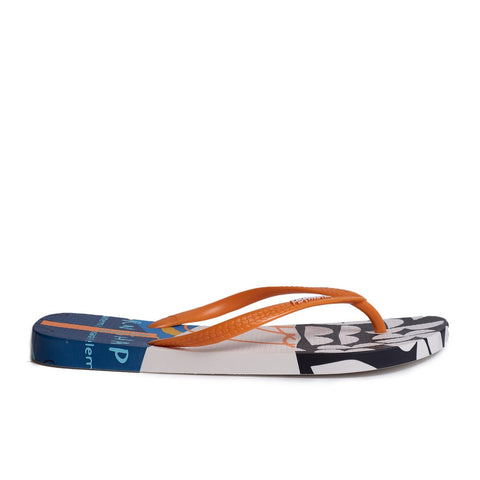 Women Orange Plastic Slipper #0410