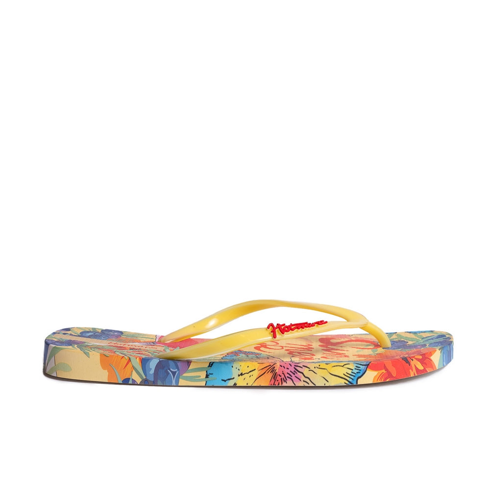 Women Yellow Plastic Slipper #0416