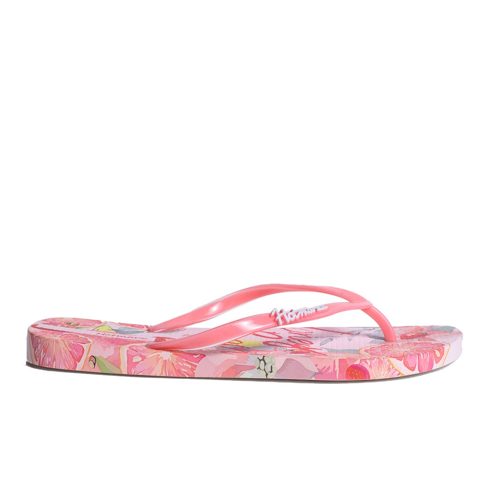 Women Fuchia Plastic Slipper #0417