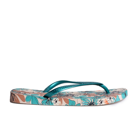 Women Green Plastic Slipper #0421