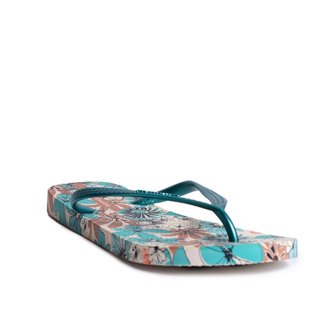 Women Green Plastic Slipper #0421
