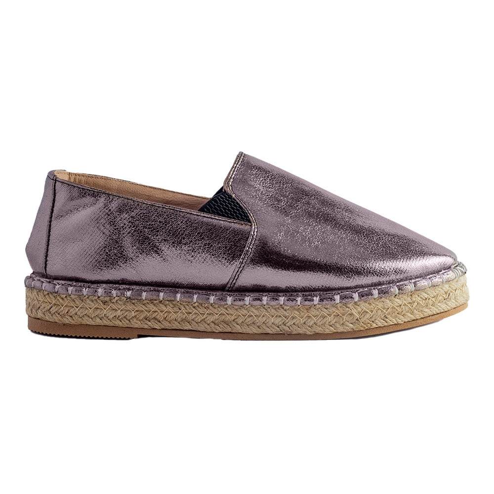 Women Oxide Leather Espadrilles #0810