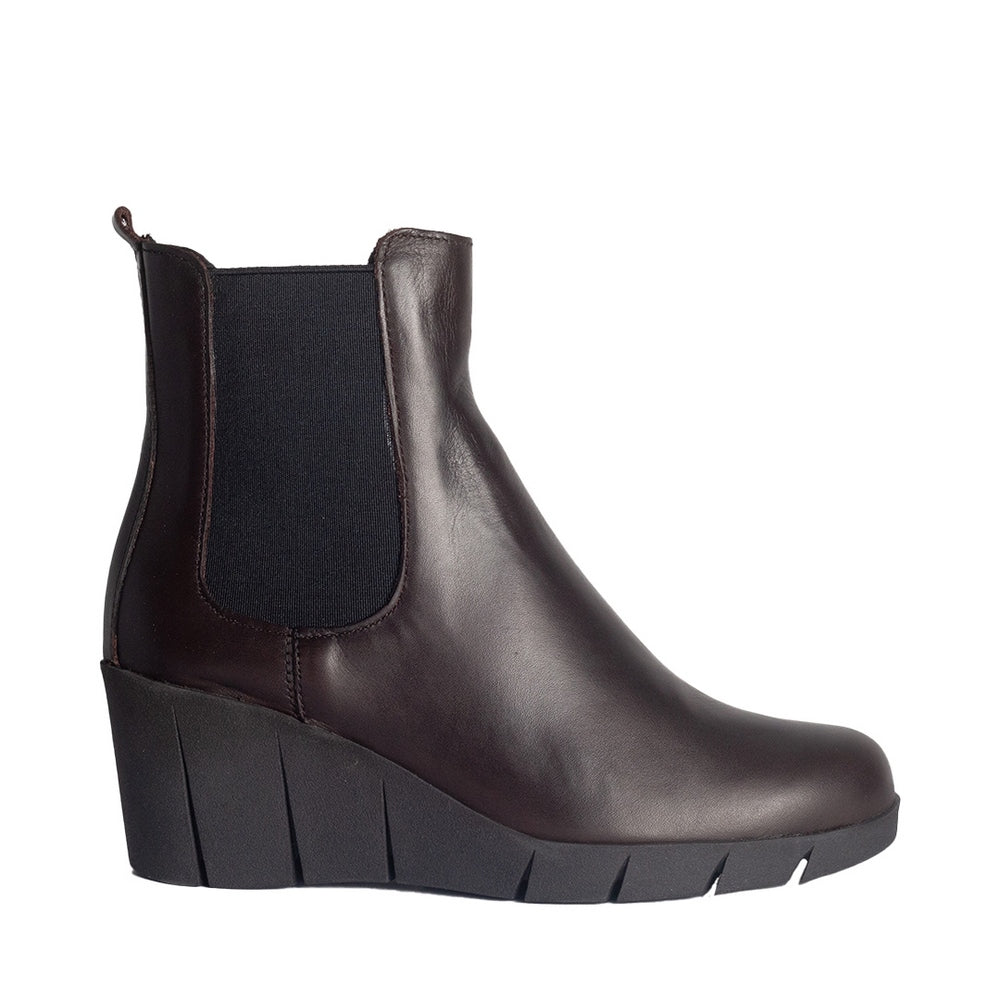 Turkish Women Brown Leather Half Boot #0820