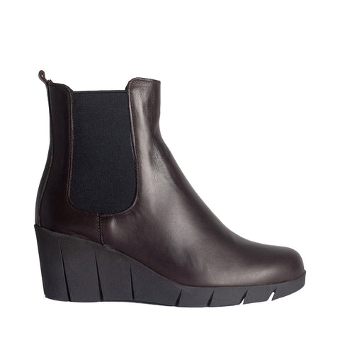 Turkish Women Brown Leather Half Boot #0820