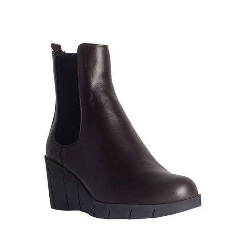Turkish Women Brown Leather Half Boot #0820