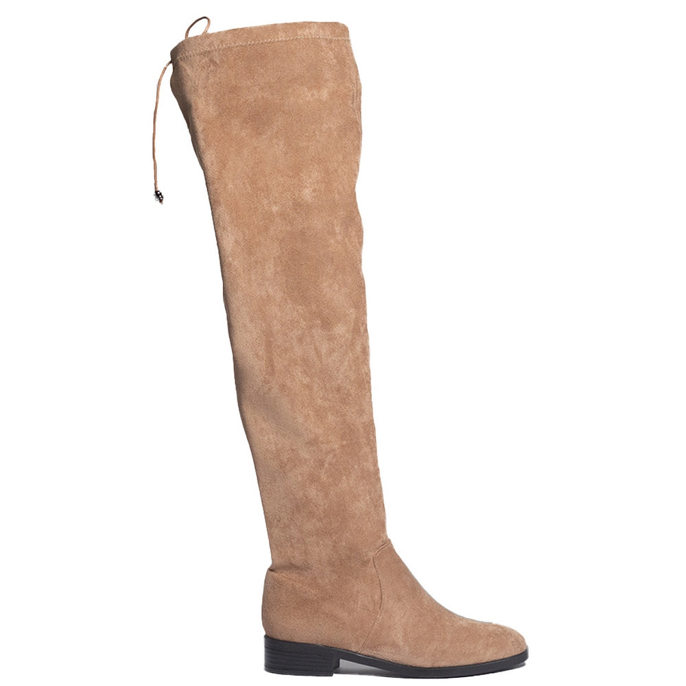 Women Beige Chamois Boots #0842