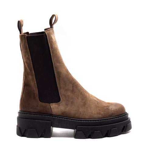Italian Women Cafe Chamois Halfboot #0090