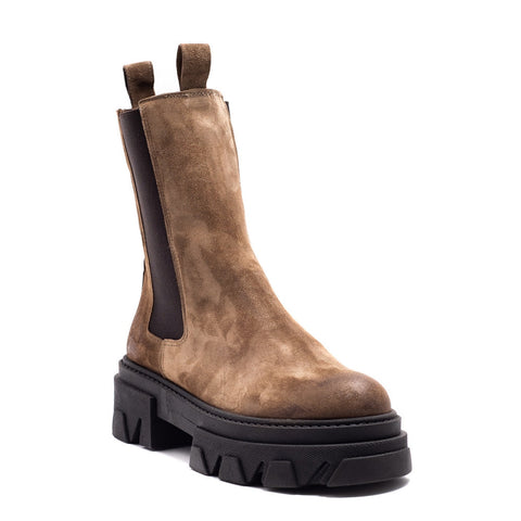 Italian Women Cafe Chamois Halfboot #0090