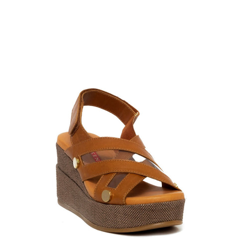 Spanish Women Havan Leather Wedges #9487