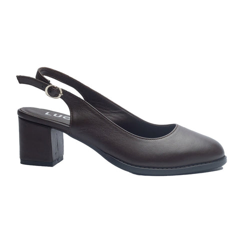 Women Brown Leather Sandal #0949