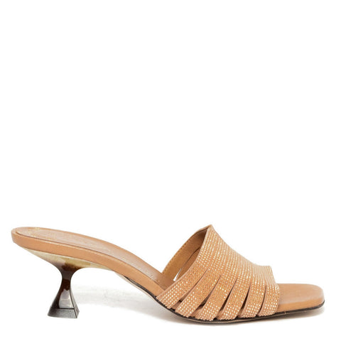 Spanish Women Pink Leather Heels #9528