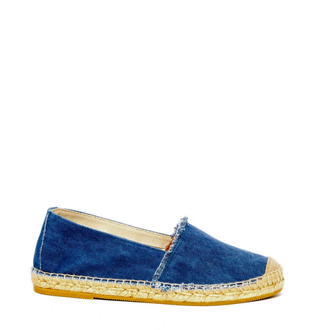 Spanish Women Blue Cloth Espadrilles #9603