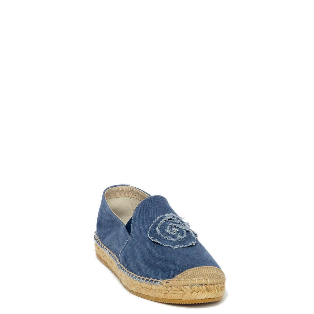 Spanish Women Blue Cloth Espadrilles #9608