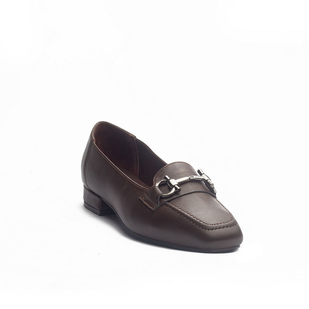 Women Brown Leather Shoes #0961
