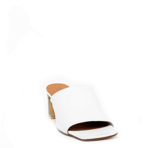 Spanish Women White Leather Wedges #9632