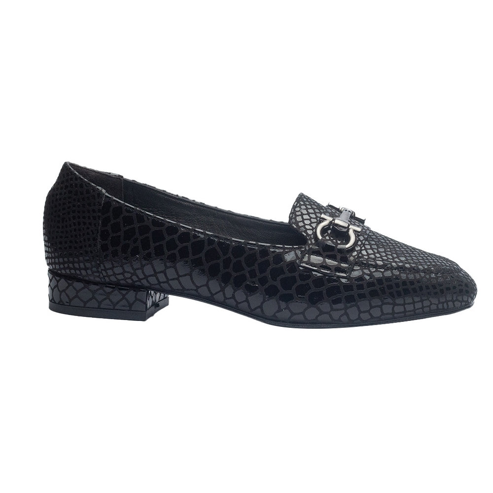 Women Black Leather Shoes #0969