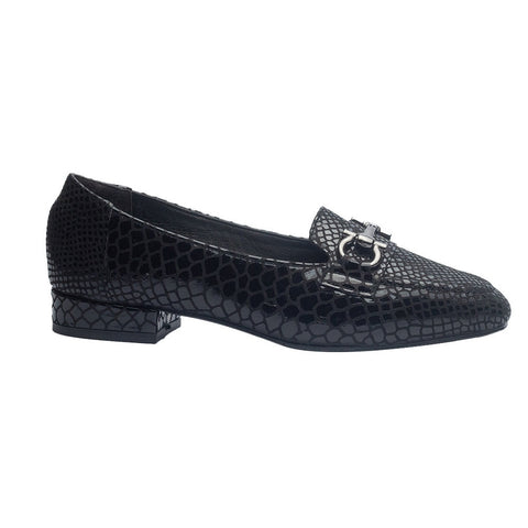 Women Black Leather Shoes #0969