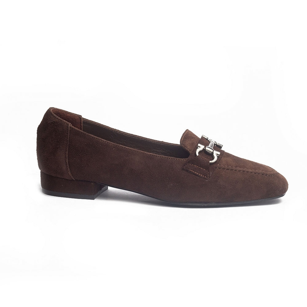 Women Brown Chamois Shoes #0999