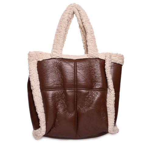 Italian Women Brown Leather HandBag #1289