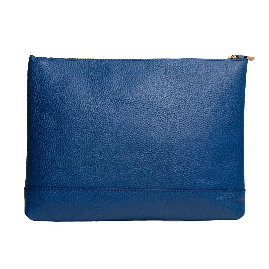 Women Blue Leather Bag #1612