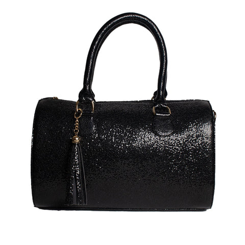 Women Black Leather HandBag #1626