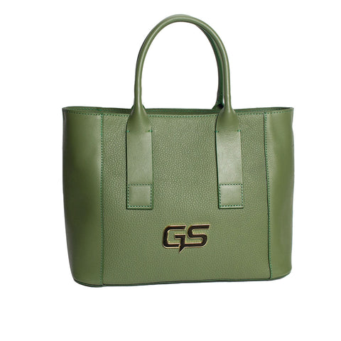 Women Green Leather HandBag #1633