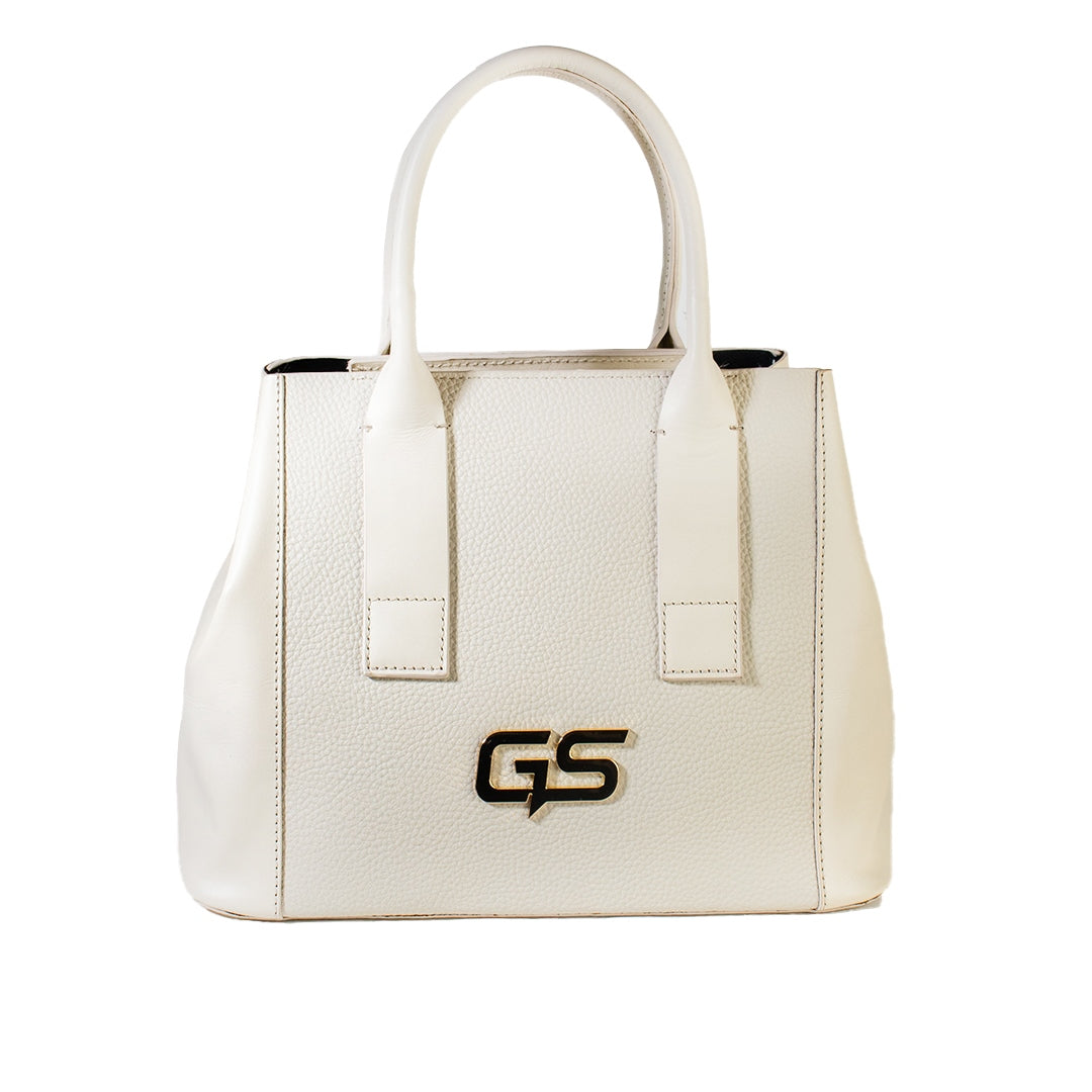 Women Off White Leather Bag #1639