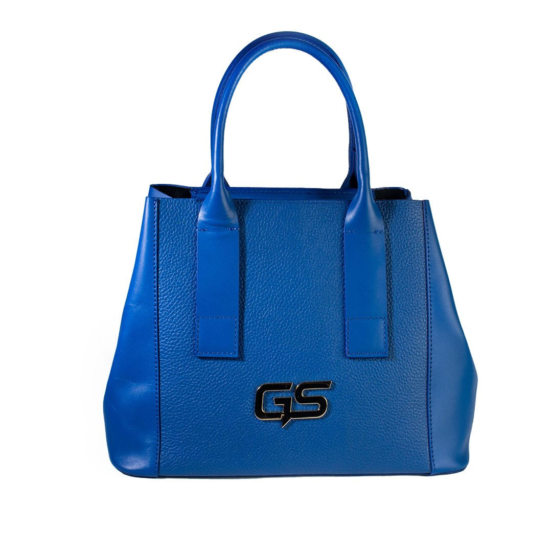 Women Blue Leather Bag #1640