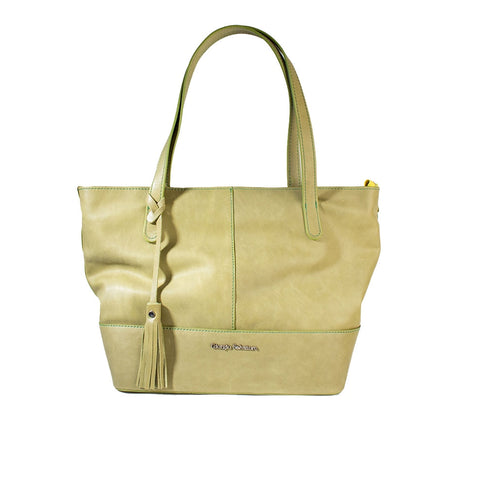 Women Kaki Leather Bag #1793