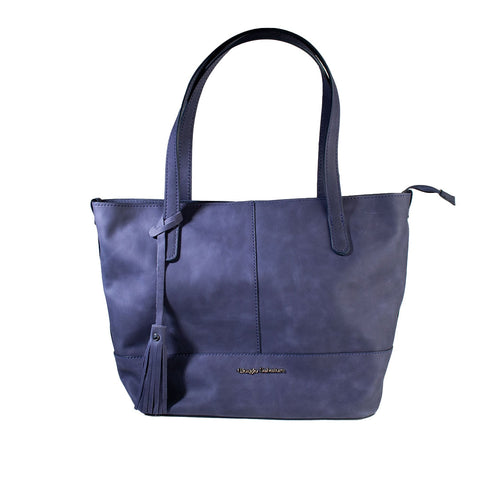Women Navy Leather Bag #1795