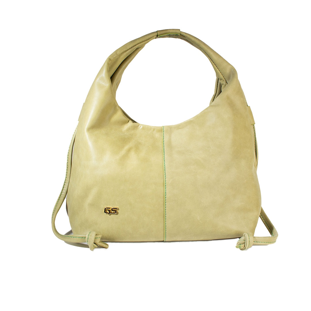 Women Kaki Leather Bag #1799