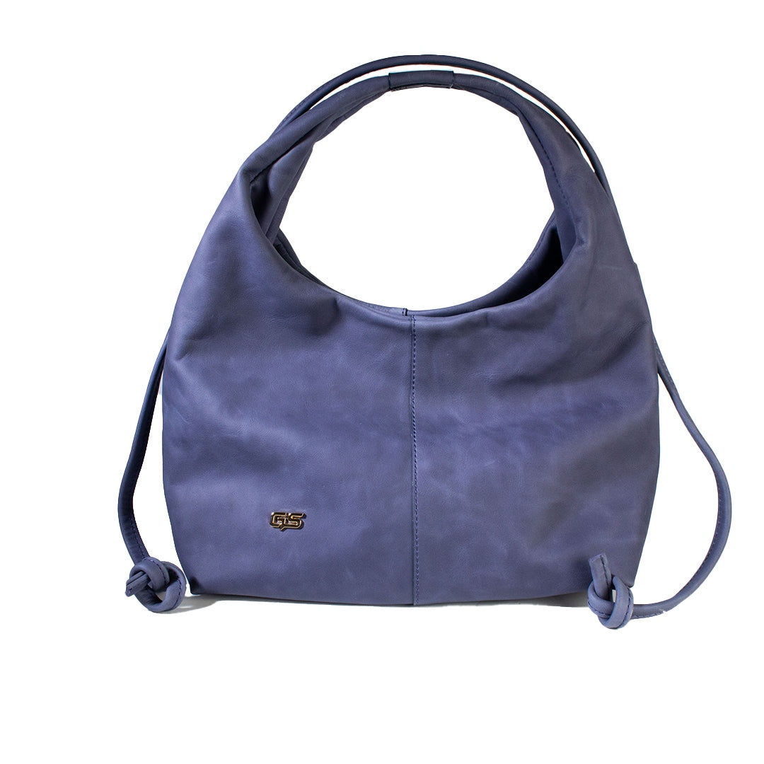 Women Navy Leather Bag #1800